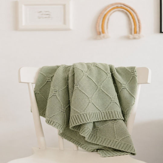 Vesta Home Nursery Swaddling Blanket Green 70x90cm