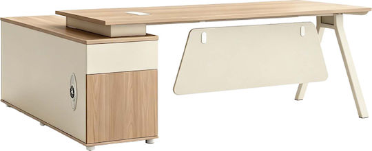 Τραπέζι Συνεδριάσεων Stark 160x80x75εκ. Oak-μπεζ