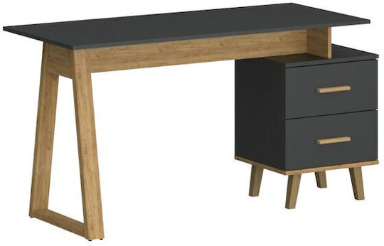 Schreibtisch Pluton 138x60x77cm Grau