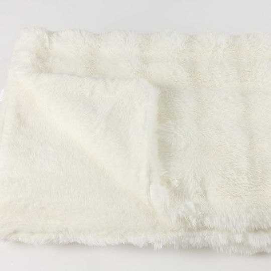 Olia Home Κουβέρτα Γούνινη Υπέρδιπλη 220x240εκ. Ivory