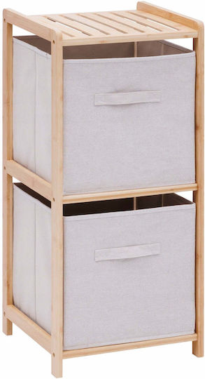 Boden Badezimmerregal Hölzernes 34.7x33x77.5cm Weiß Boden Badezimmerregal Hölzernes 34.7x33x77.5cm Weiß