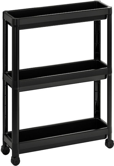 Viosarp Boden Badezimmerregal Kunststoff 68x54x18cm Schwarze Viosarp Boden Badezimmerregal Kunststoff 68x54x18cm Schwarze