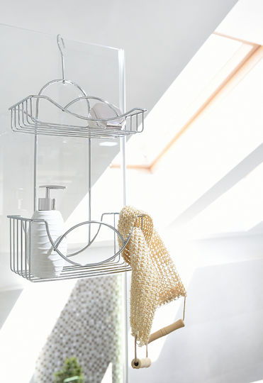 AWD Interior An der Wand montiert Badezimmerregal Metallisch 41x25x14.5cm Silber