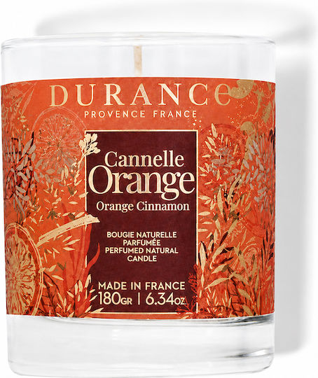 Durance Aromatic Candle in Orange Jar Durance Aromatic Candle in Orange Jar