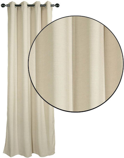 Das Home Vorhang mit Grommets 2242 Ecru 140x270cm