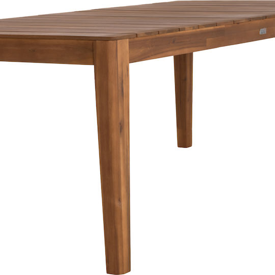 Masă din Lemn pentru Exterior Nole Natural 200x100x74cm