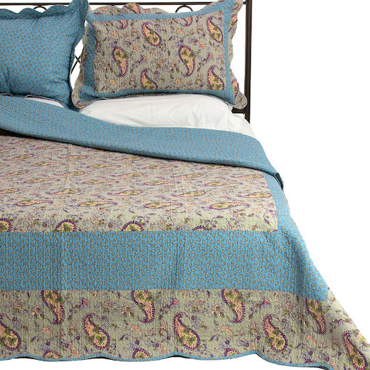 Silk Fashion Ns76-1 Σετ Υπέρδιπλο Γαλάζιο 220x240cm 3τμχ Silk Fashion Ns76-1 Σετ Υπέρδιπλο Γαλάζιο 220x240cm 3τμχ