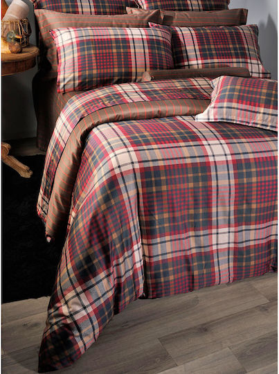 Down Town Home S829 Σετ Κουβερλί Υπέρδιπλο Amsterdam Stripe 235x250cm 3τμχ