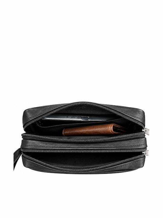 Kouros Leder Handtasche Herren 124 Schwarz