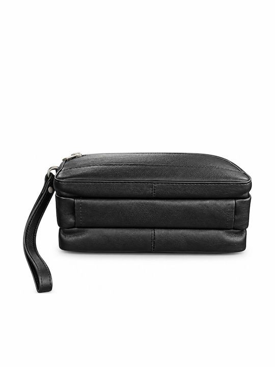 Kouros Leder Handtasche Herren 124 Schwarz