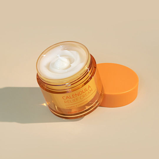 Farm Stay Calendula Relief Cremă de Fata Hidratare de Zi cu Acid Hialuronic 80ml