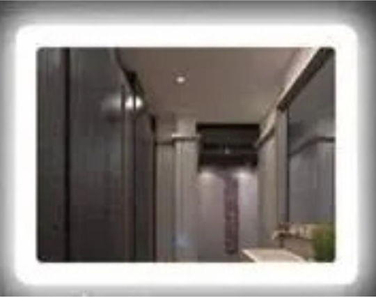 Martin 3MDIV6080LED Καθρέπτης Led Αφής από Plywood 60x80cm Λευκός