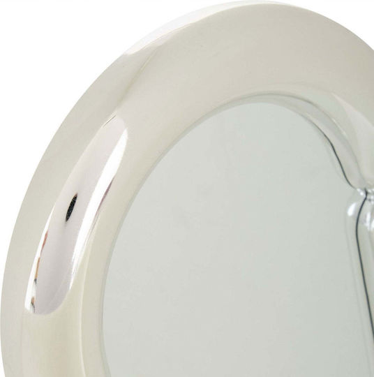 Atmosphera Wandspiegel Oval mit Silber Kunststoff Rahmen 30x19cm