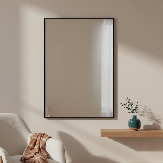 Edaxo Rectangular Black Mirror 70x50cm