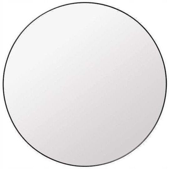 Atmosphera Oglindă De Perete Cu Cadru Metalic Negru Diametru 38cm