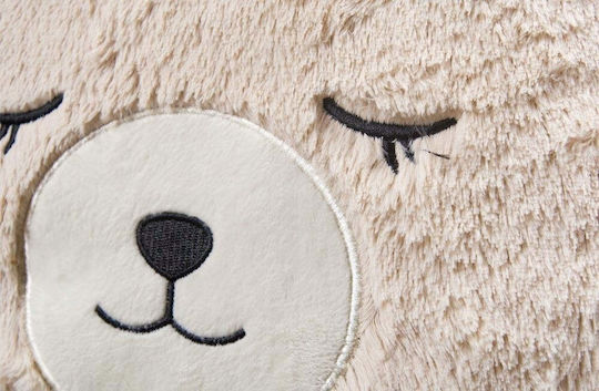 Douceur d'Intérieur Kids Round Throw Pillow A-S Bear 28cm Beige