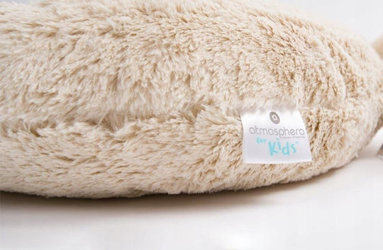 Douceur d'Intérieur Kids Round Throw Pillow A-S Bear 28cm Beige