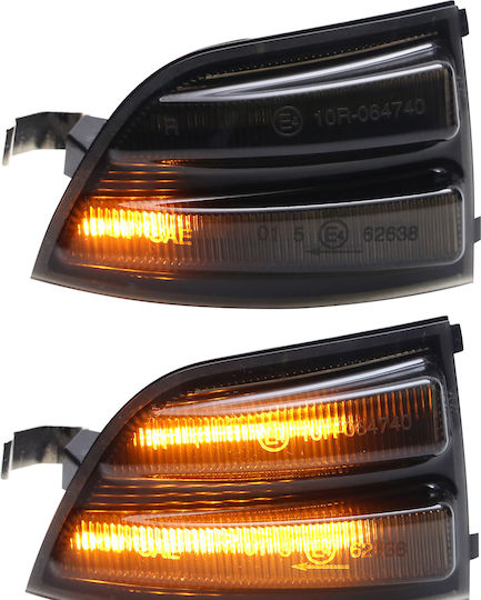 Ford Focus II 04-08 Linke + Rechte Rauch Dynamic LED Spiegelblinkleuchten 2 Stück Satz