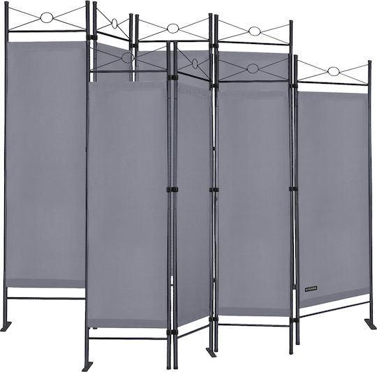 Casaria Separatoare De Cameră Metalic Cu 4 Foi 180x163cm