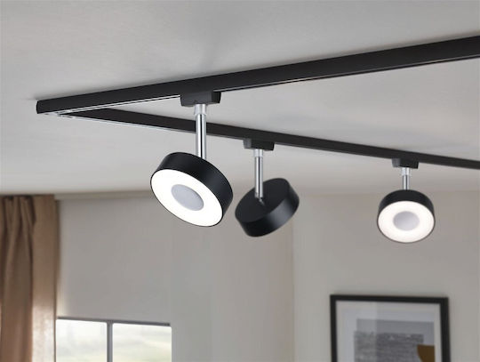 Paulmann LED Топло Бяло Спот В Черен Цвят