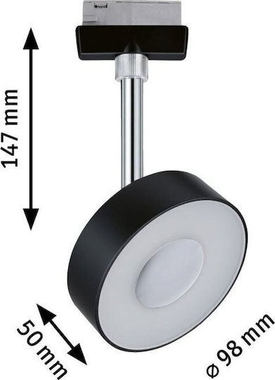 Paulmann LED Топло Бяло Спот В Черен Цвят