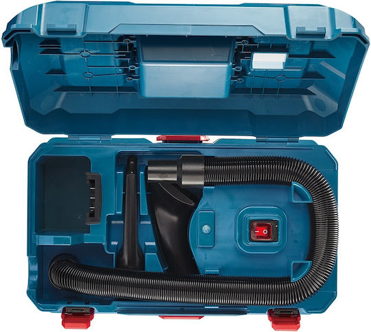 Erbauer Mătură Reîncărcabilă Pentru Umede/Uscate Cu Recipient Din Plastic 14 L Albastră
