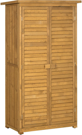 Doppelflügeliger Hölzener Außenschrank 87x46,5x160cm Doppelflügeliger Hölzener Außenschrank 87x46,5x160cm