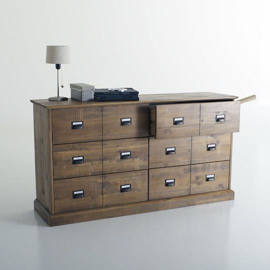 Συρταριέρα από Μασίφ Ξύλο Lindley 152x42x82εκ.