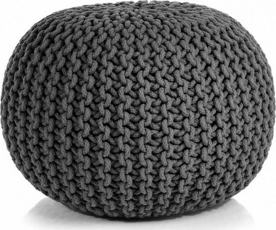 Bean Bag Stool Waterproof Anthracite 50x50x35cm