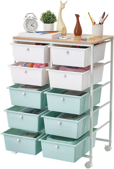 Vevor Wooden Food Rack Blue