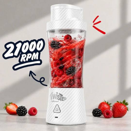 Webber Блендер с кана Tritan 700 мл 11V Бял