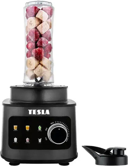 Tesla Μπλέντερ με Κανάτα Tritan 1.5 lt 1500W Μαύρο 1416047
