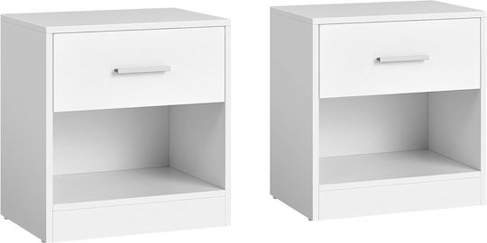 Κομοδίνα White 2pcs 45x35x58cm LET776W01 Κομοδίνα White 2pcs 45x35x58cm LET776W01
