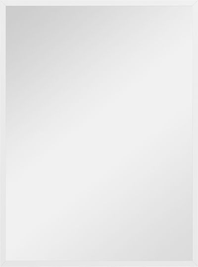 HomCom 830-829V85WT Καθρέπτης Ορθογώνιος Λευκός 80x60cm