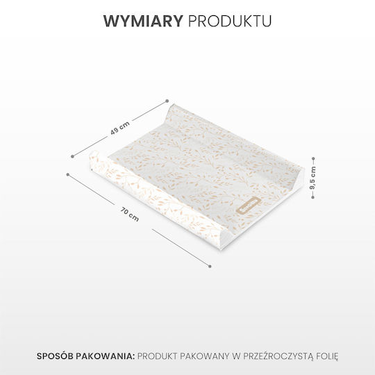 Sensillo Hard Changing Pad made of Fabric Beige Leaf