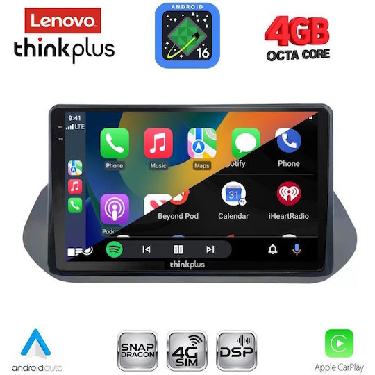 Lenovo Автомобилна аудио система за Nissan Qashqai 2021-2024 (Bluetooth/USB/Вграден Wi-Fi/GPS/Apple CarPlay/Android Auto) с Touch Screen 10"