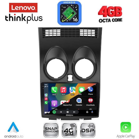 Lenovo Автомобилна аудио система за Nissan Qashqai 2007-2014 (Bluetooth/USB/Вграден Wi-Fi/GPS/Apple CarPlay/Android Auto) с Touch Screen 9"