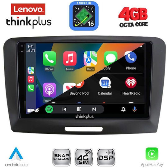 Lenovo Car Audio System for Skoda Superb 2008-2015 with Clima (Bluetooth/USB/WiFi/GPS/Apple CarPlay/Android Auto) with 9" Touch Screen