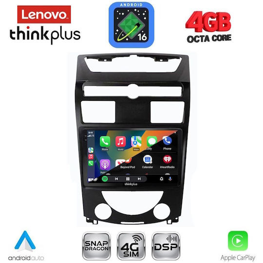 Lenovo Car Audio System for Ssangyong Rexton 2006-2015 (Bluetooth/USB/WiFi/GPS/Apple CarPlay/Android Auto) with 10" Touch Screen