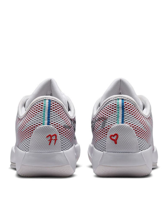 Luka 77 Niedrige Basketballschuhe Weiß / Schwan / Picante Rot