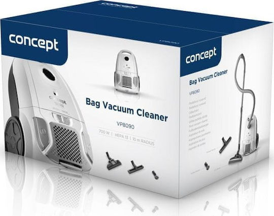 Concept VP8090 Concept Staubsauger 700W mit Eingetütet 3lt Weiße