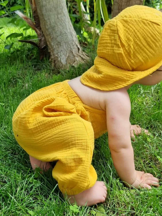 Kidizi Palarie Copii Tesatura Galbenă