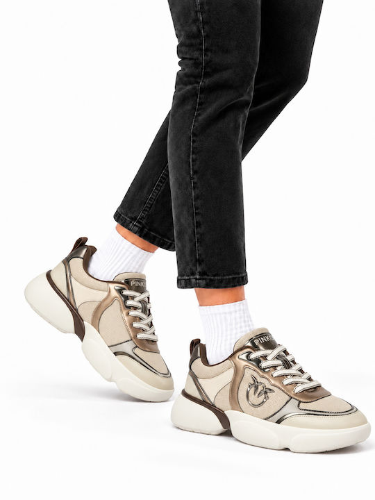 Damentaschen Sneakers Silber