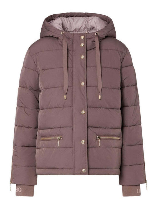 Дълго Дамско Puffer Яке за Зима Розово