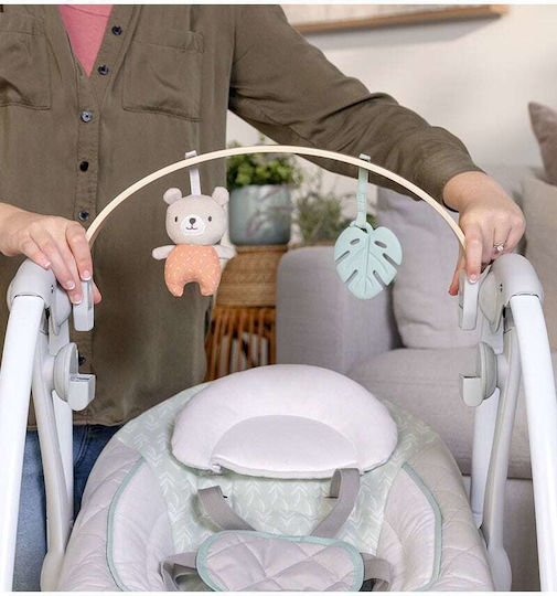 Ingenuity Baby Swing Cozy Spot Swing 'n Go with Music Grey for Child up to 9kg