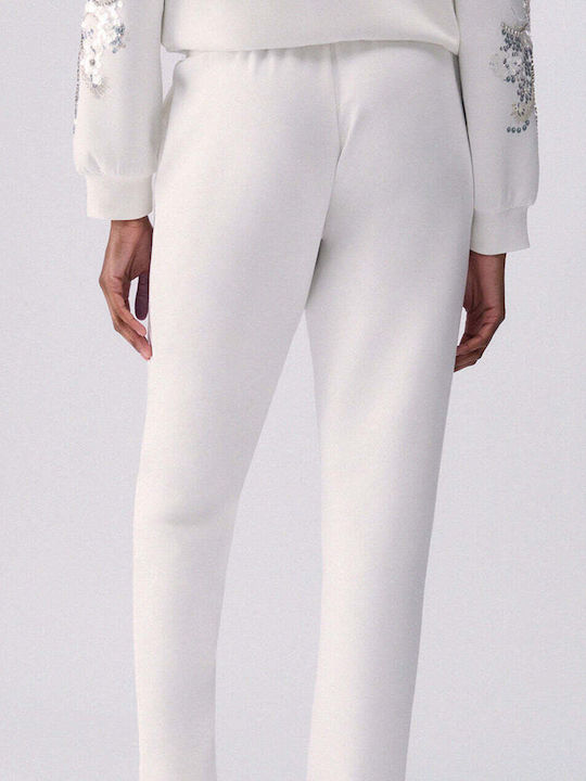 Damen Stoffhose Weiß