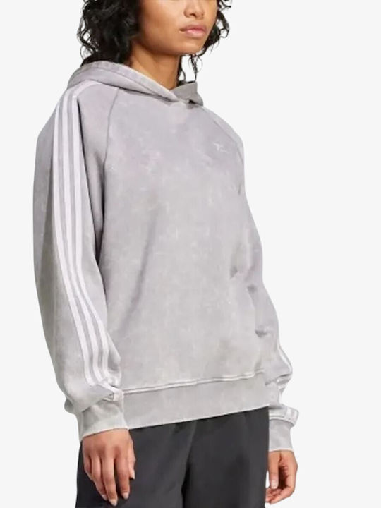 Boyfriend Γυναικείο Φούτερ με Κουκούλα Gray