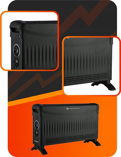 Volt Polska Floor Convector Heater 1500W 52.5x32.5cm Black