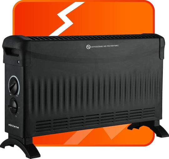 Volt Polska Floor Convector Heater 1500W 52.5x32.5cm Black