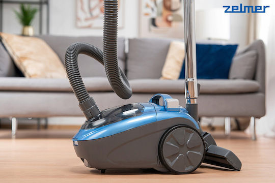 Zelmer ZVC032P Staubsauger 800W mit Eingetütet 2,5l Blau